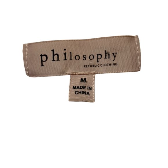 Philosophy Open Weave High Low Sweater Tunic Medium - Picture 7 of 7